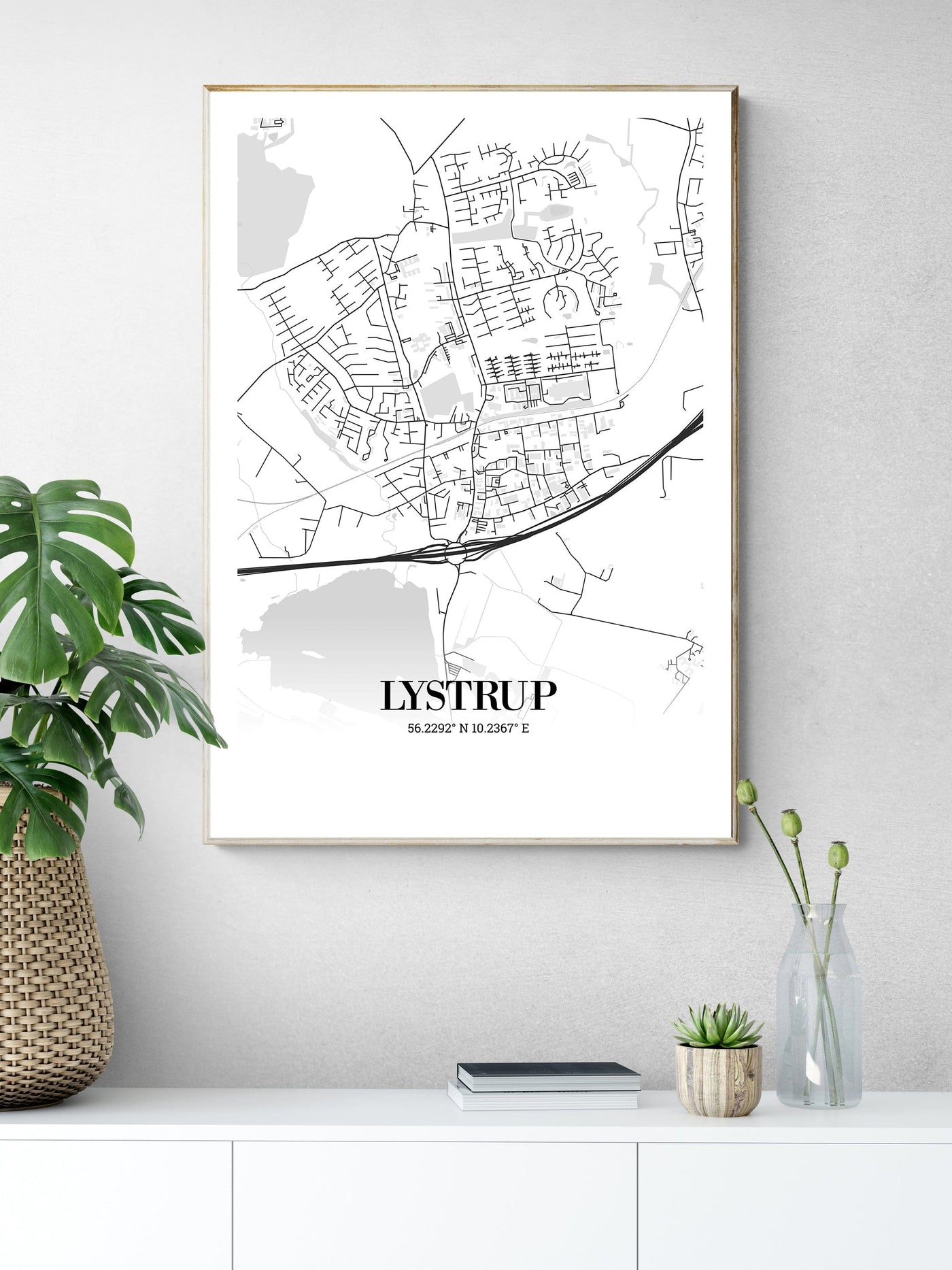 Lystrup byplakat 30x40 / Classic Byplakat Plakata